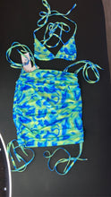 Load image into Gallery viewer, 2 Piece Mini Skirt Set W/ Bikini Top
