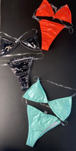 Load image into Gallery viewer, Cheeky 2 Piece Leather Swimsuit
