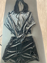 Load image into Gallery viewer, 2 Piece Velour Short Set
