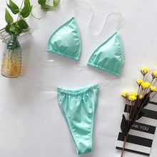 Load image into Gallery viewer, Cheeky 2 Piece Leather Swimsuit
